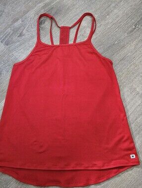 XTERRA Women's XS Red Strappy Back Athletic Workout Tank Top Cami Activewear